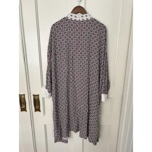 Ariat Mesquite Kimono Duster Womens Size L/XL Rust Blue Ivory Boho Festival - Picture 4 of 9